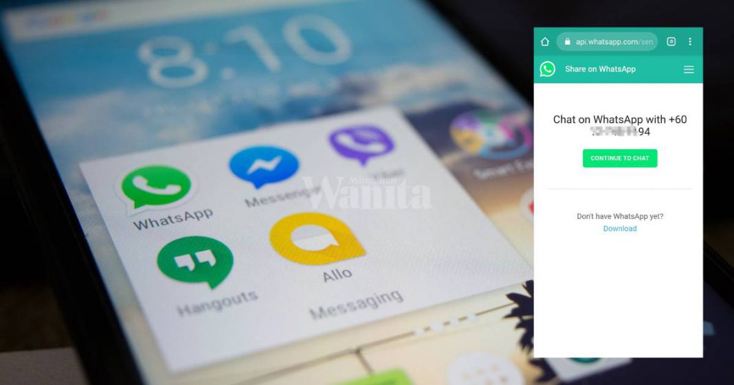 Tak Perlu 'Tumpang' WhatsApp Orang Lain, Ini Caranya Hantar Ke Nombor