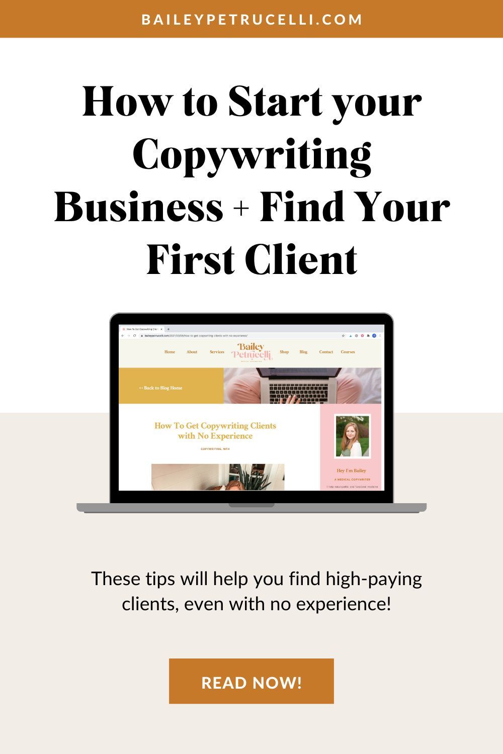 How To Get Copywriting Clients with No Experience | baileypetrucelli