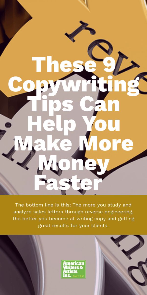 These 9 Copywriting Tips Can Help You Make More Money Faster
