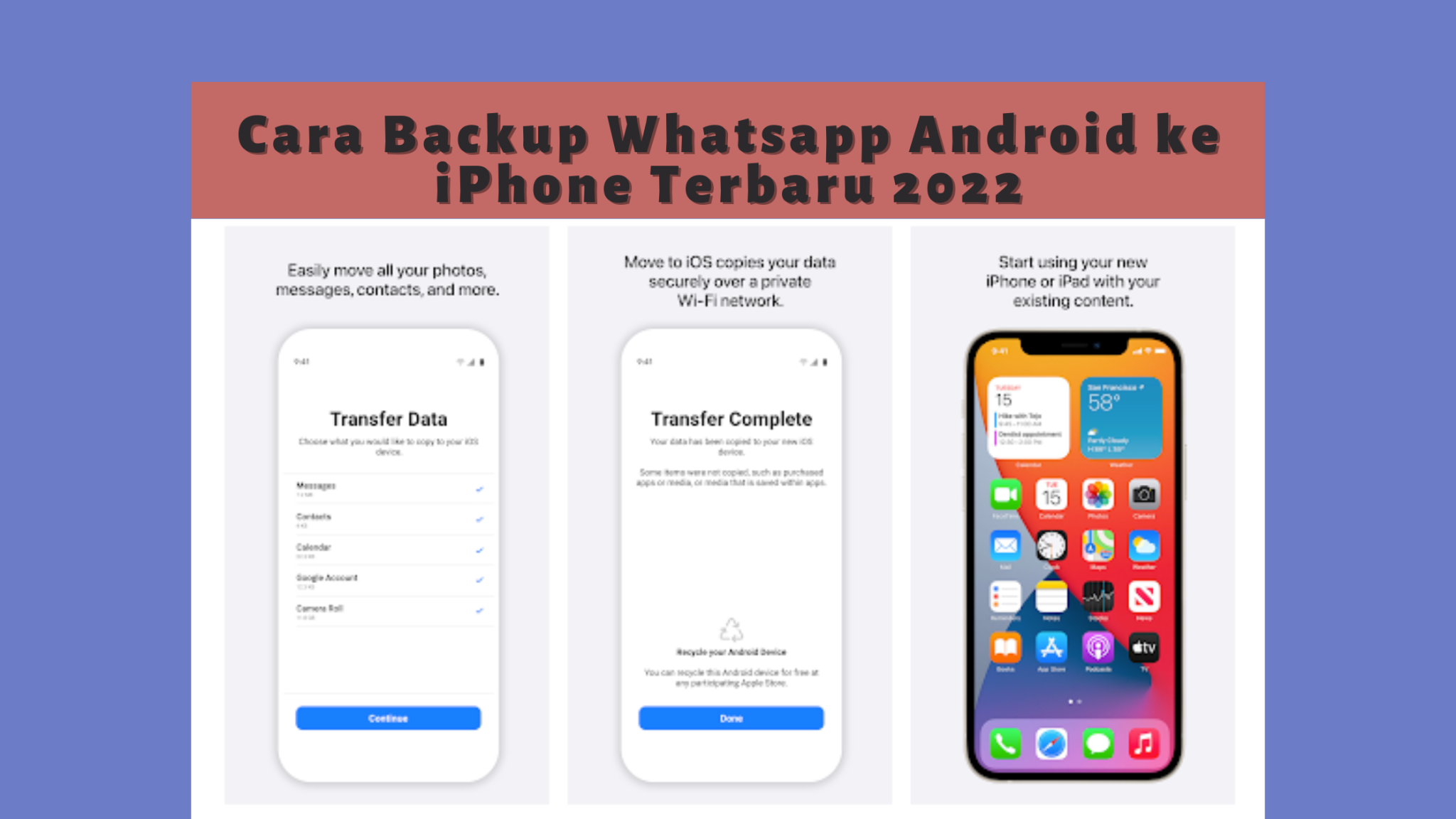 Cara Backup Whatsapp Android ke iPhone Terbaru 2022 | Teknosiana.com