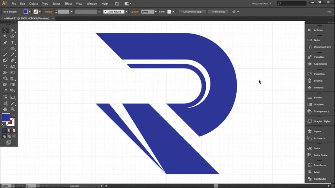 Cara Membuat logo sederhana dengan Ai - Adobe Illustrator - YouTube