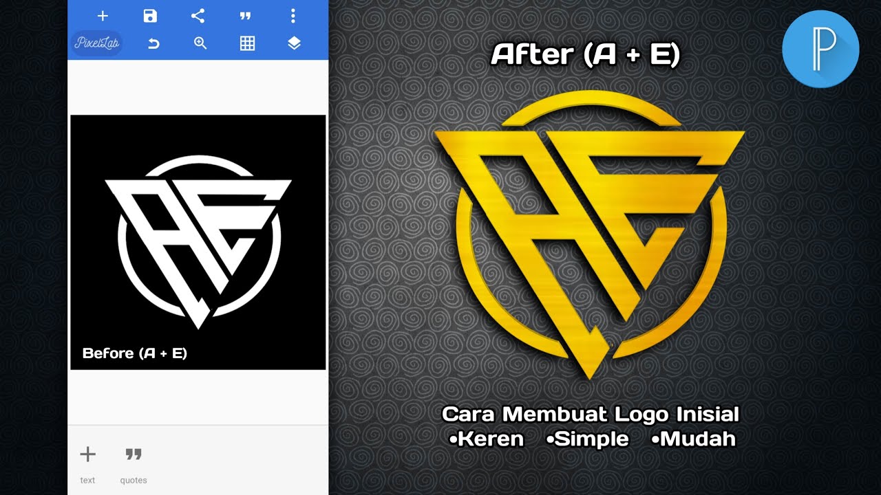 Cara Membuat Logo Nama Huruf Inisial Mudah Terbaru Di Aplikasi | My XXX