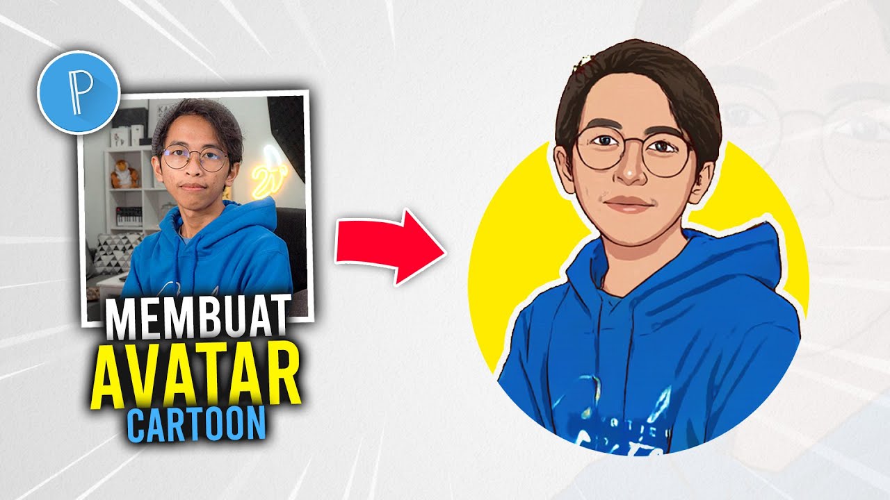 Cara Membuat Avatar Kartun pakai Foto Sendiri di Hp Android | PIXELLAB