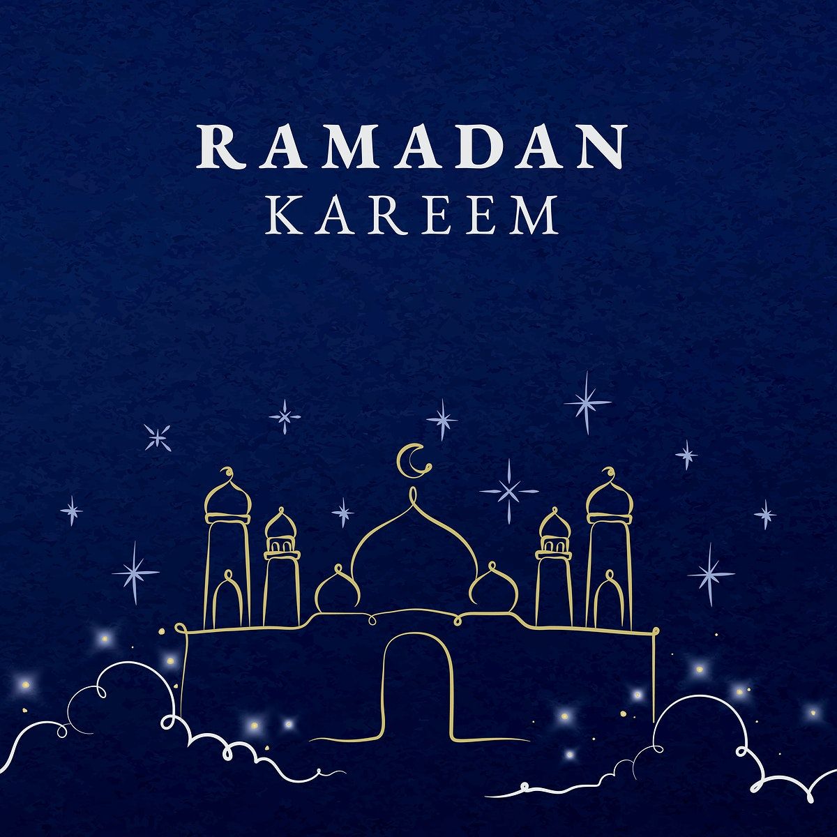 Editable Ramadan template vector for social
