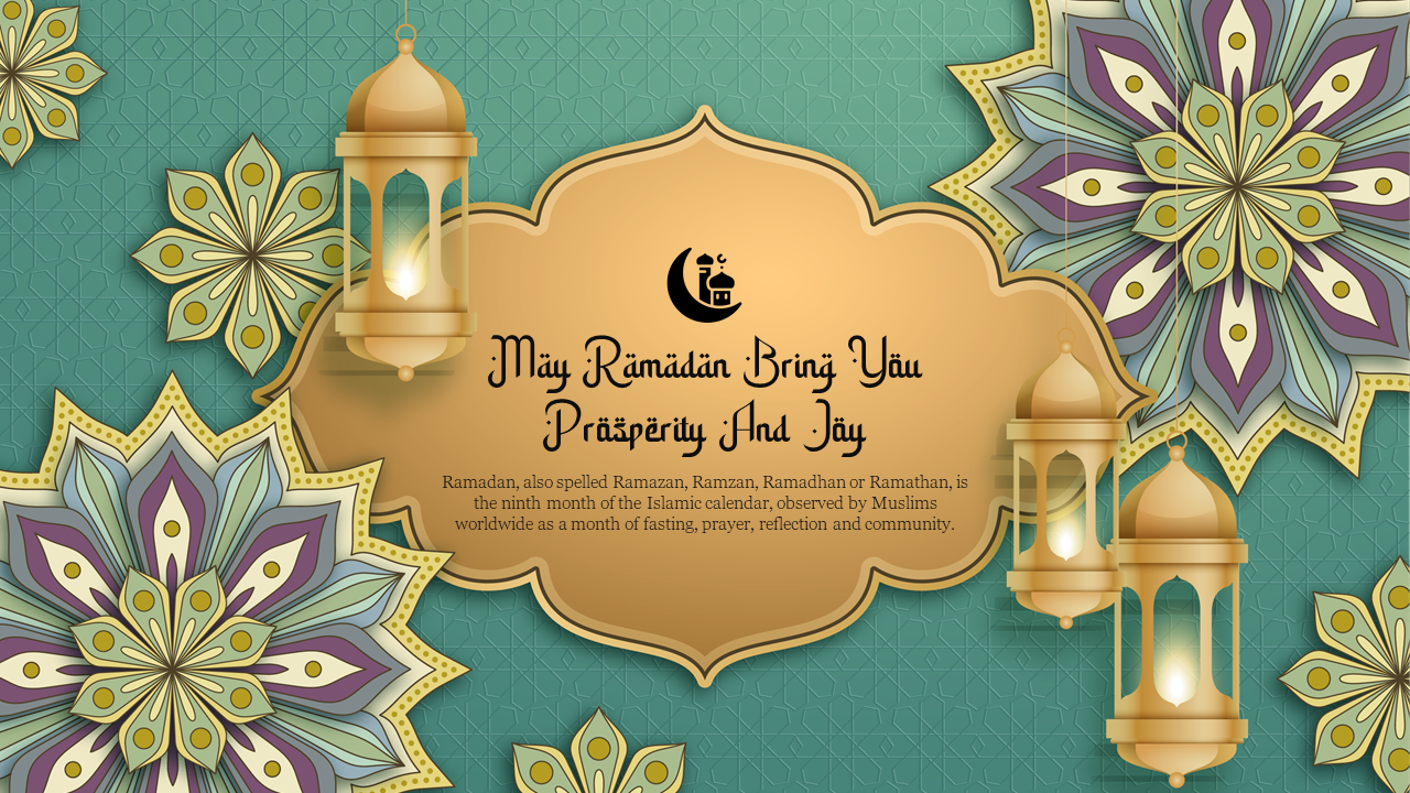 Download Ramadan PPT Template Free Download Presentation