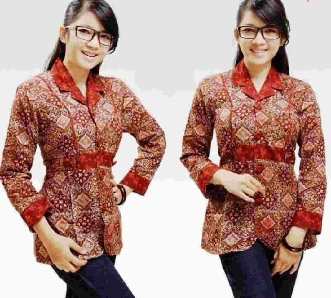 Model Atasan Batik Paling Rekomended Gaya Busana Kekinian
