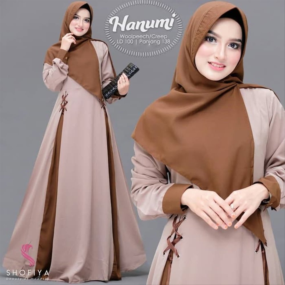 Baju Gamis - Baju Gamis Lebaran Modern Balqis - Katalog Bajugamismu