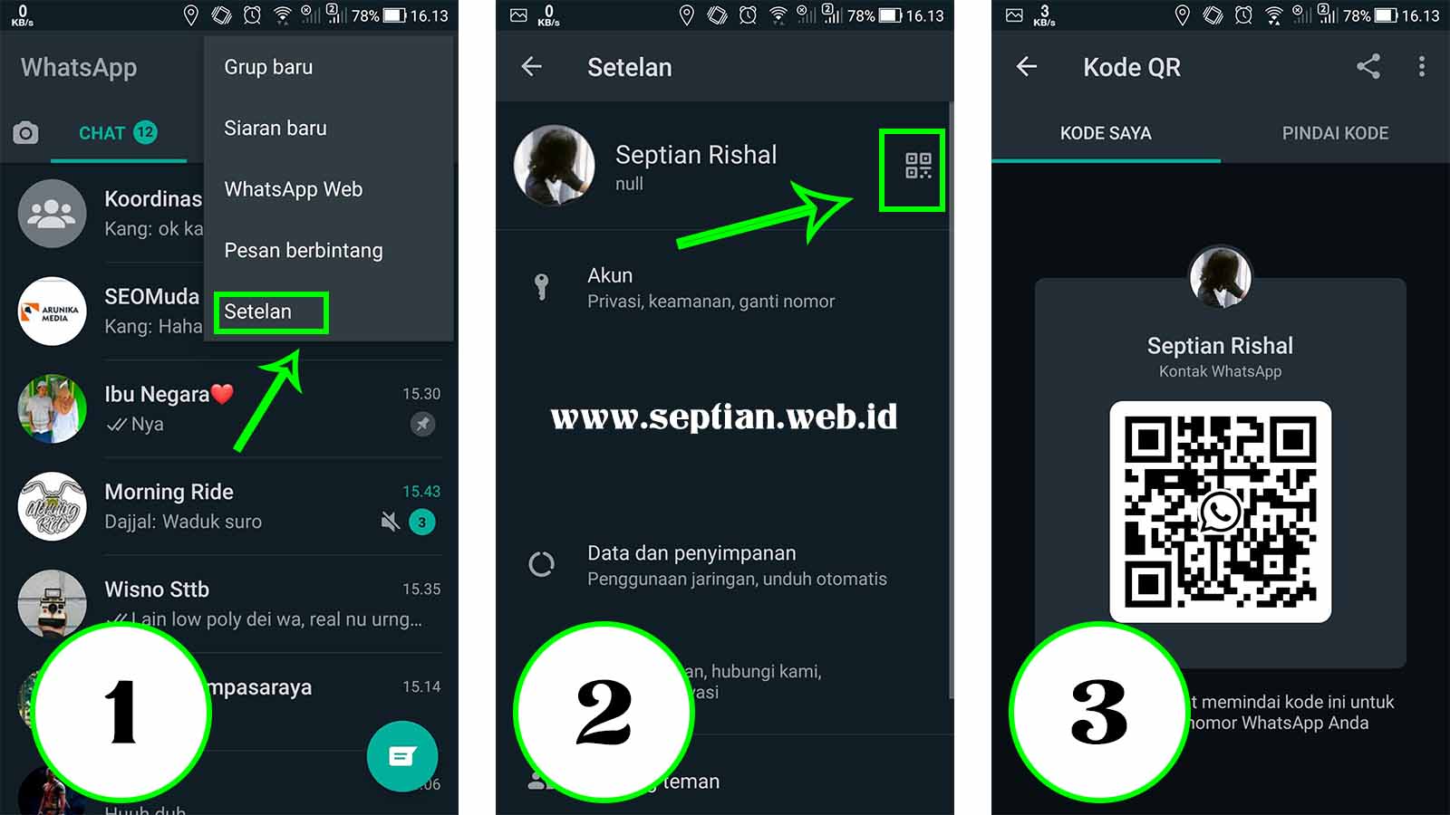 [Mudah] Cara Melihat Barcode WhatsApp Sendiri dan Teman