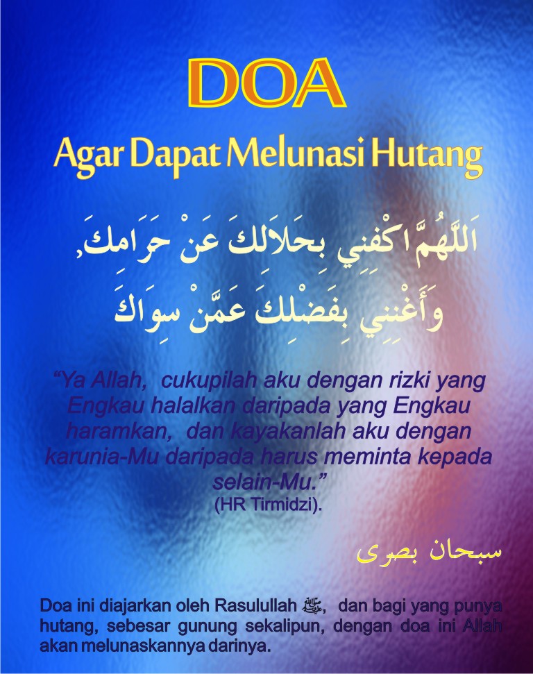 Doa Melunasi Hutang Segunung - Homecare24