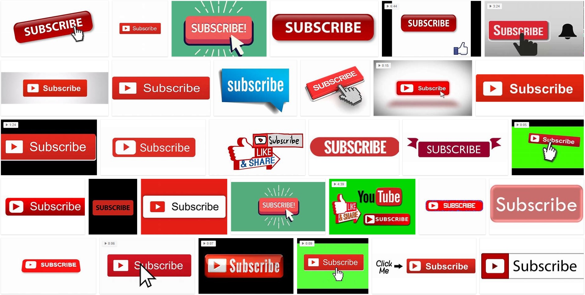 Gambar Tombol Subscribe di YouTube