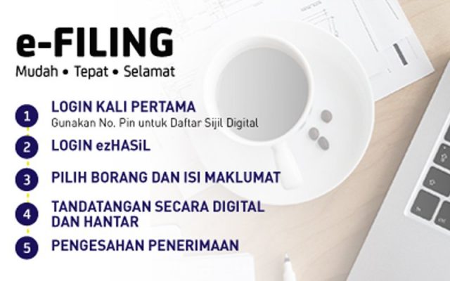 Cara Buat e-Filing Cukai Pendapatan 2020 Untuk Kali Pertama