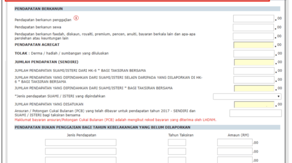 Dahsyat! Cara Buat E Filing Lhdn Terbaik
