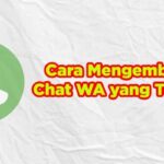 Terbongkar! Cara Kembalikan Whatsapp Yang Terhapus Terpecaya