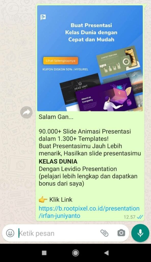 Contoh Wa Blast Promosi – Beinyu.com