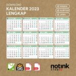 Hebat! Download Kalender 2023 Lengkap Dengan Pasaran Jawa Terpecaya