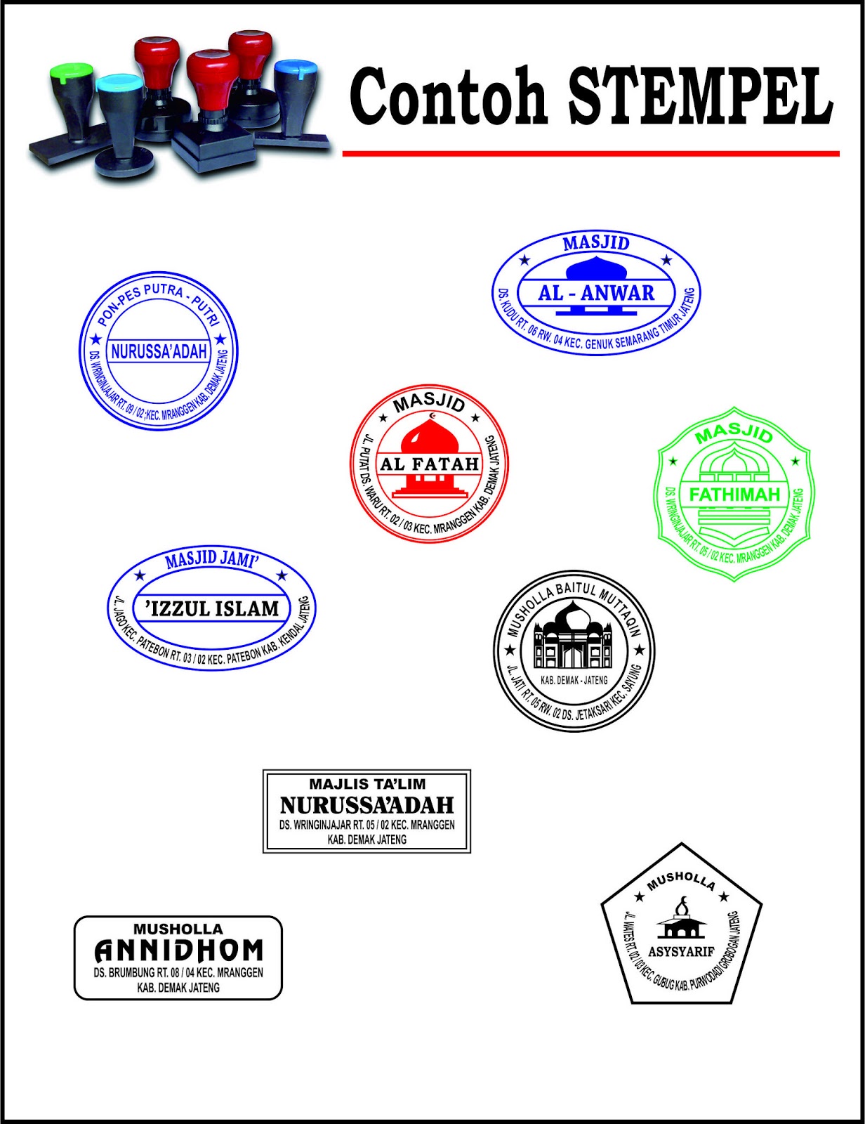 Contoh Stempel Fotocopy Dan Atk - Kondisko Rabat