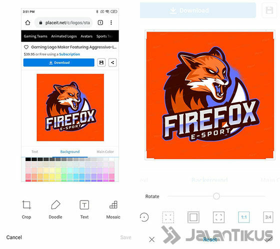 Cara Membuat Logo eSport Keren di Android | Buat ML & FF! | JalanTikus