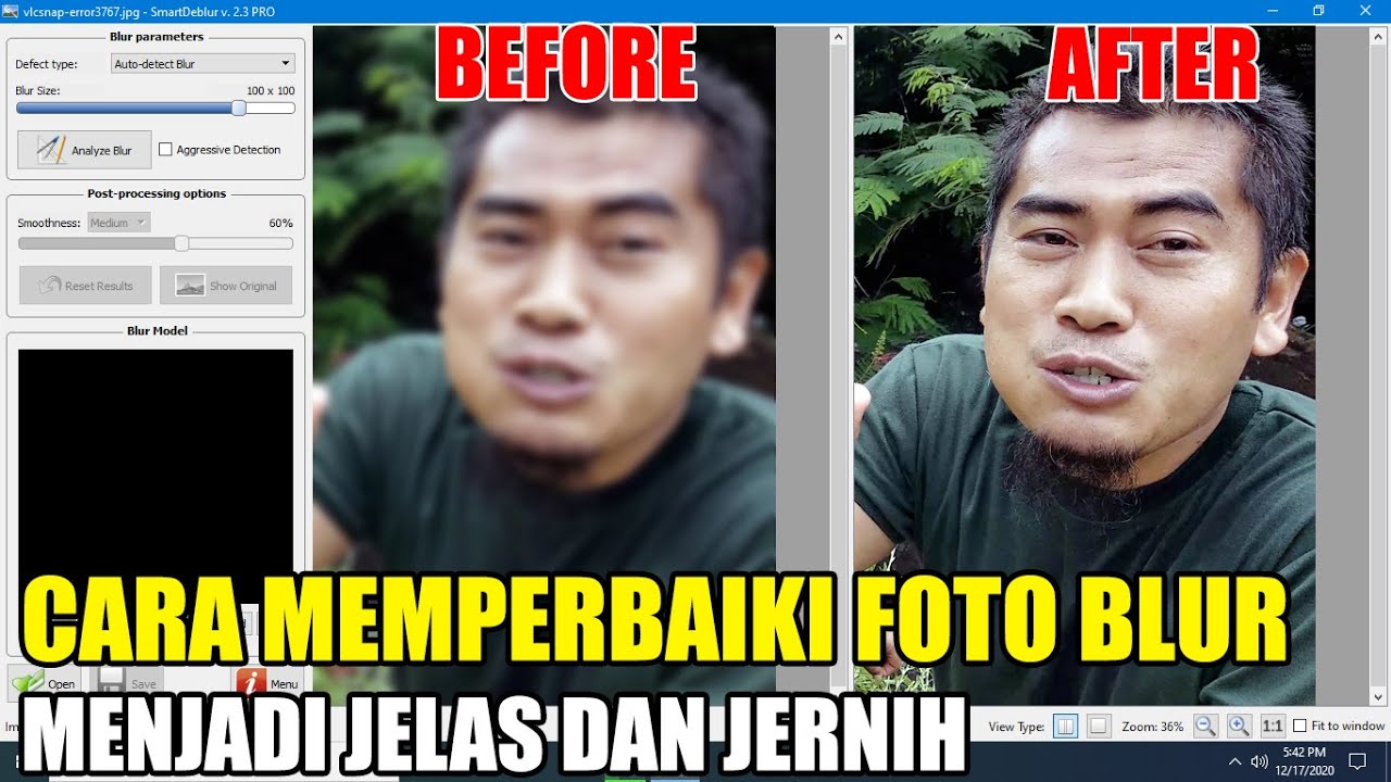 CARA MEMPERBAIKI FOTO BLUR MENJADI LEBIH JELAS DAN FOCUS - YouTube