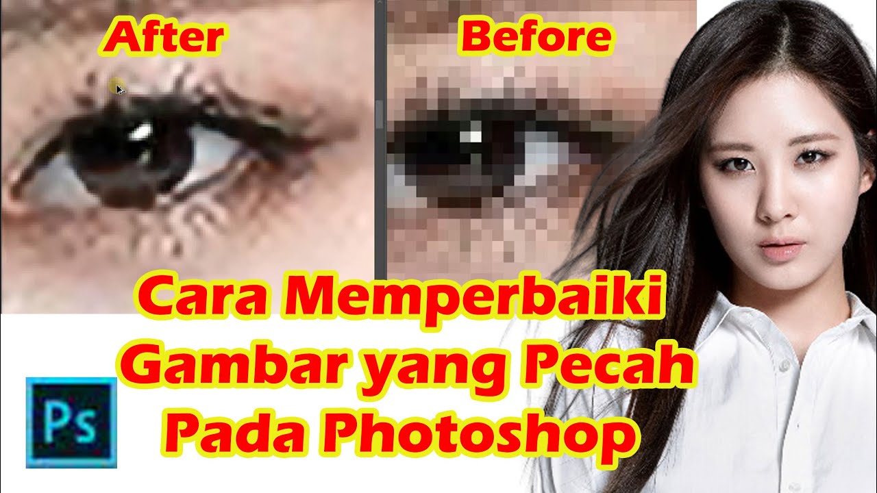 Gambar pecah pada Photoshop