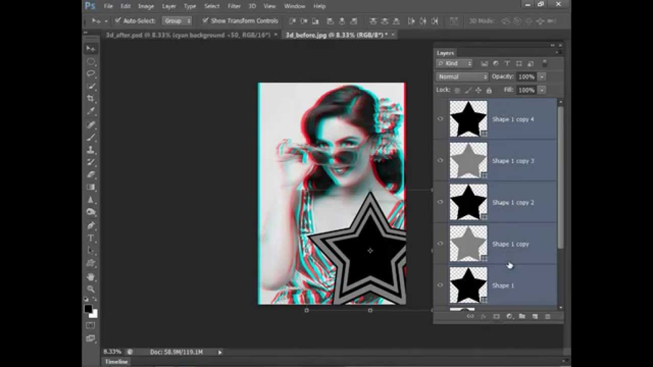 Buat Gambar 3D Di Photoshop 2019
