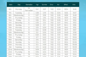 Penting! Ramadan Calendar Template Free Download Terpecaya