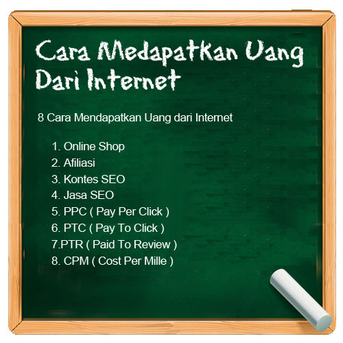 Cara Mendapatkan Uang dari Internet secara Cepat, Mudah, Gratis Dijamin