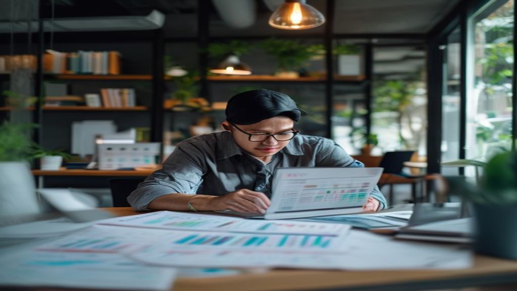 Gambar template excel laporan keuangan sederhana dan rapi