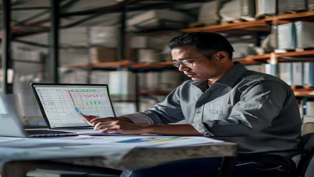 Template Excel untuk laporan stok barang otomatis
